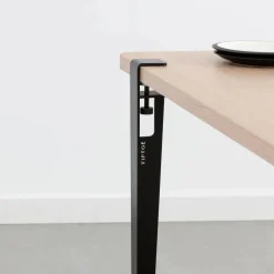 Table rectangulaire avec pieds noir graphite 75 cm Baltazar - TIPTOE