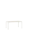 Table rectangulaire de jardin en acier ivoire 160x90cm Thorvald SC113 - &tradition