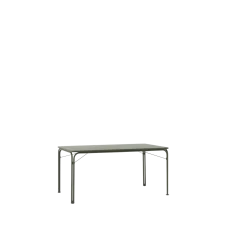 Table rectangulaire de jardin en acier vert bronze 160x90cm Thorvald SC113 - &tradition