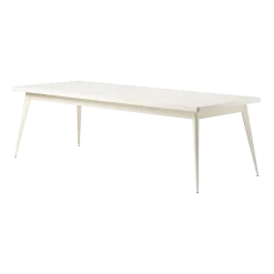 Table rectangulaire en acier blanc perlé 240x100cm 55 - Tolix