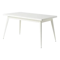 Table rectangulaire en acier blanc pur 140x80cm 55 - Tolix