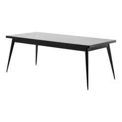 Table rectangulaire en acier noir foncé 200x95cm 55 - Tolix