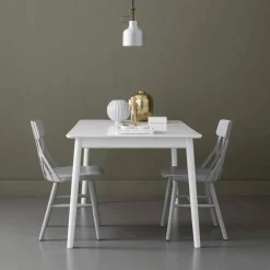 Table rectangulaire en bouleau blanc 127 x 75 cm ZigZag - Hans K