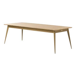 Table rectangulaire en chêne et acier brun vert 240x100cm 55 - Tolix