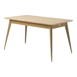Table rectangulaire en chêne et acier brun vert 140x80cm 55 - Tolix