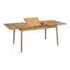 Table rectangulaire papillon en chêne huilé 127 x 75 cm ZigZag - Hans K