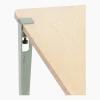 Table rectangulaire XL Brixton pieds gris eucalyptus 75 cm - TIPTOE