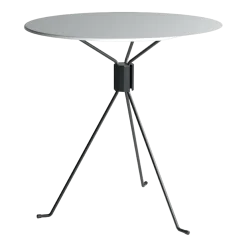Table ronde de jardin en acier blanc 75 cm Bond - Cools Collection