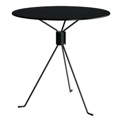 Table ronde de jardin en acier noir 75 cm Bond - Cools Collection