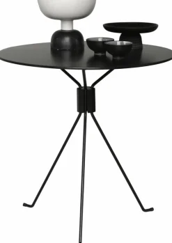 Table ronde de jardin en acier noir 90 cm Bond - Cools Collection