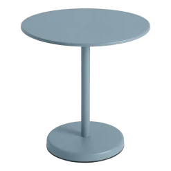Table ronde d'extérieur en acier bleu ciel 70 x 73 cm Linear - Muuto