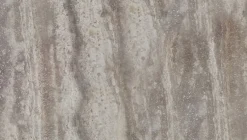 Table ronde en acier inoxydable et marbre gris 70x76cm Cooper - Versmissen