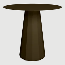 Table ronde en acier mat bronze 80 cm Ankara - Matière Grise