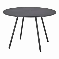 Table ronde en aluminum noir Area - Cane-Line