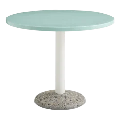 Table ronde en céramique vert menthe 90x74cm - Hay