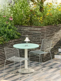 Table ronde en céramique vert menthe 70x73cm - Hay