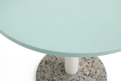 Table ronde en céramique vert menthe 70x73cm - Hay