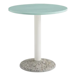Table ronde en céramique vert menthe 70x73cm - Hay