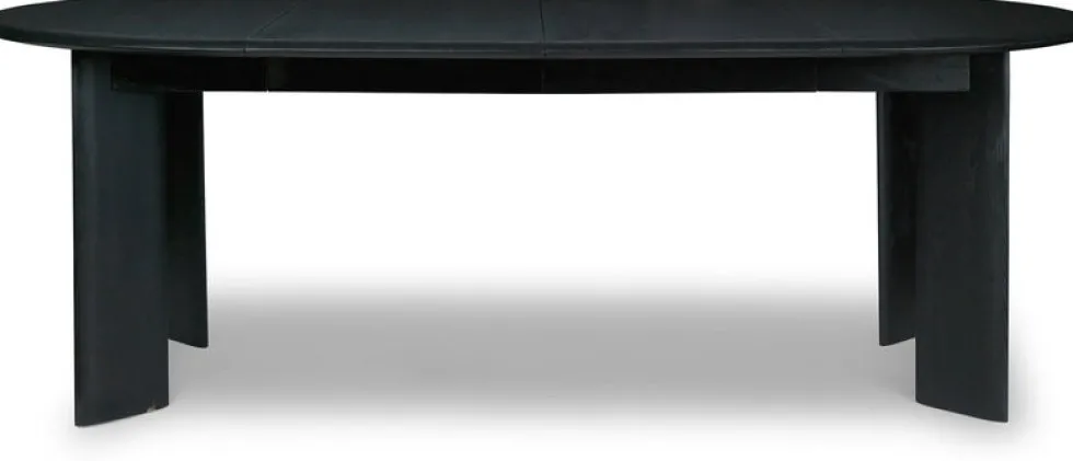 Table ronde extensible en hêtre huilé noir 117 cm Bevel - Ferm Living