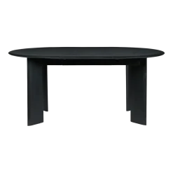 Table ronde extensible en hêtre huilé noir 117 cm Bevel - Ferm Living