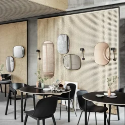 Table ronde noire piétement noir 110 cm Base - Muuto