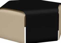 2 Tables basses en acier noir et crème Ponant - Matière Grise
