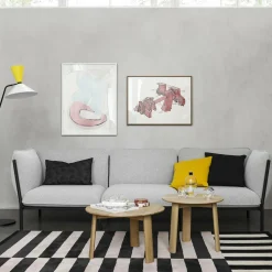 2 tables basses en chêne noir 60 et 70 cm Alle - Hem