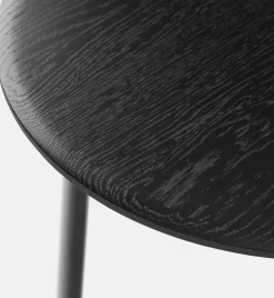 2 tables basses en chêne noir 60 et 70 cm Alle - Hem