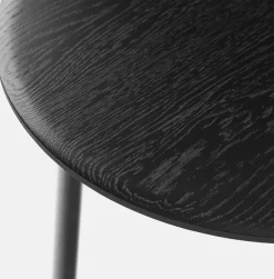 2 tables basses en chêne noir 50 et 60 cm Alle - Hem