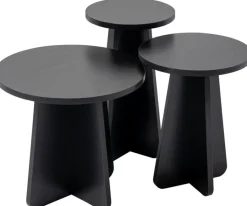 Tables d'appoint en bois noir Lume - Home Design