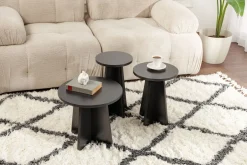 Tables d'appoint en bois noir Lume - Home Design