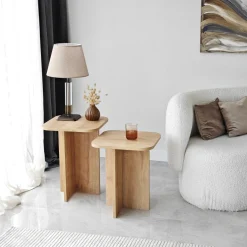 Tables d'appoints en bois Blues set - Home Design