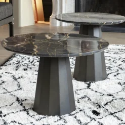 2 Tables gigognes denim Ankara - Matière Grise
