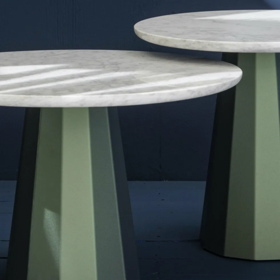 2 Tables gigognes denim Ankara - Matière Grise