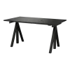 Tablette de bureau en bois mdf noir 140x78cm Works - String furniture
