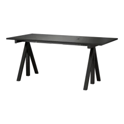 Tablette de bureau en bois mdf noir 160x78cm Works - String furniture