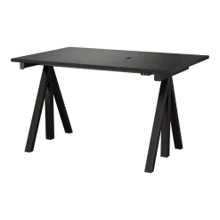 Tablette de bureau en bois mdf noir 120x78cm Works - String furniture