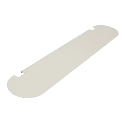 Tablette pour support tv en métal blanc pearl 99x18cm Pipe - Pedestal