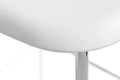 Tabouret blanc et acier 65 cm Soft Edge 85 - Hay