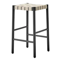 Tabouret de bar beige et piètement noir Betty TK7 - &tradition