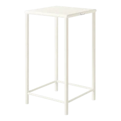 Tabouret de bar carré en acier tressé blanc perlé 75cm T37 - Tolix