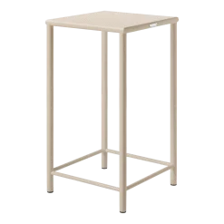 Tabouret de bar carré en acier tressé gris beige 75cm T37 - Tolix