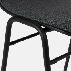 Tabouret de bar 75 cm en tissu noir et cadre noir Touchwood - Hem