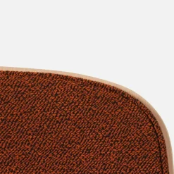Tabouret de bar 65 cm en tissu rouge et cadre argenté Touchwood - Hem