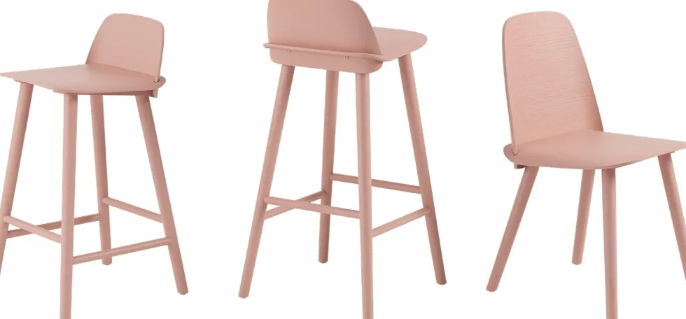 Tabouret de bar 65 cm noir Nerd - Muuto