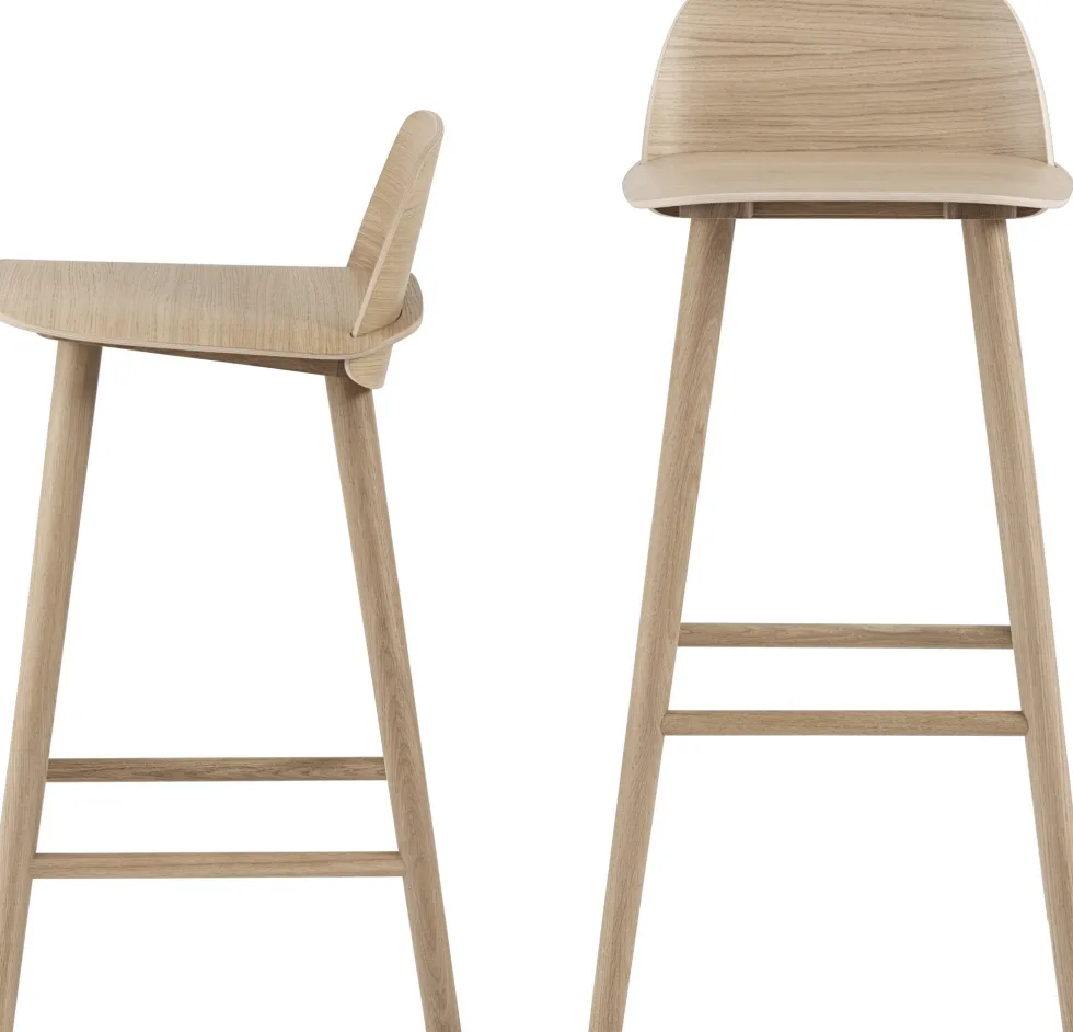 Tabouret de bar 65 cm rose Nerd - Muuto
