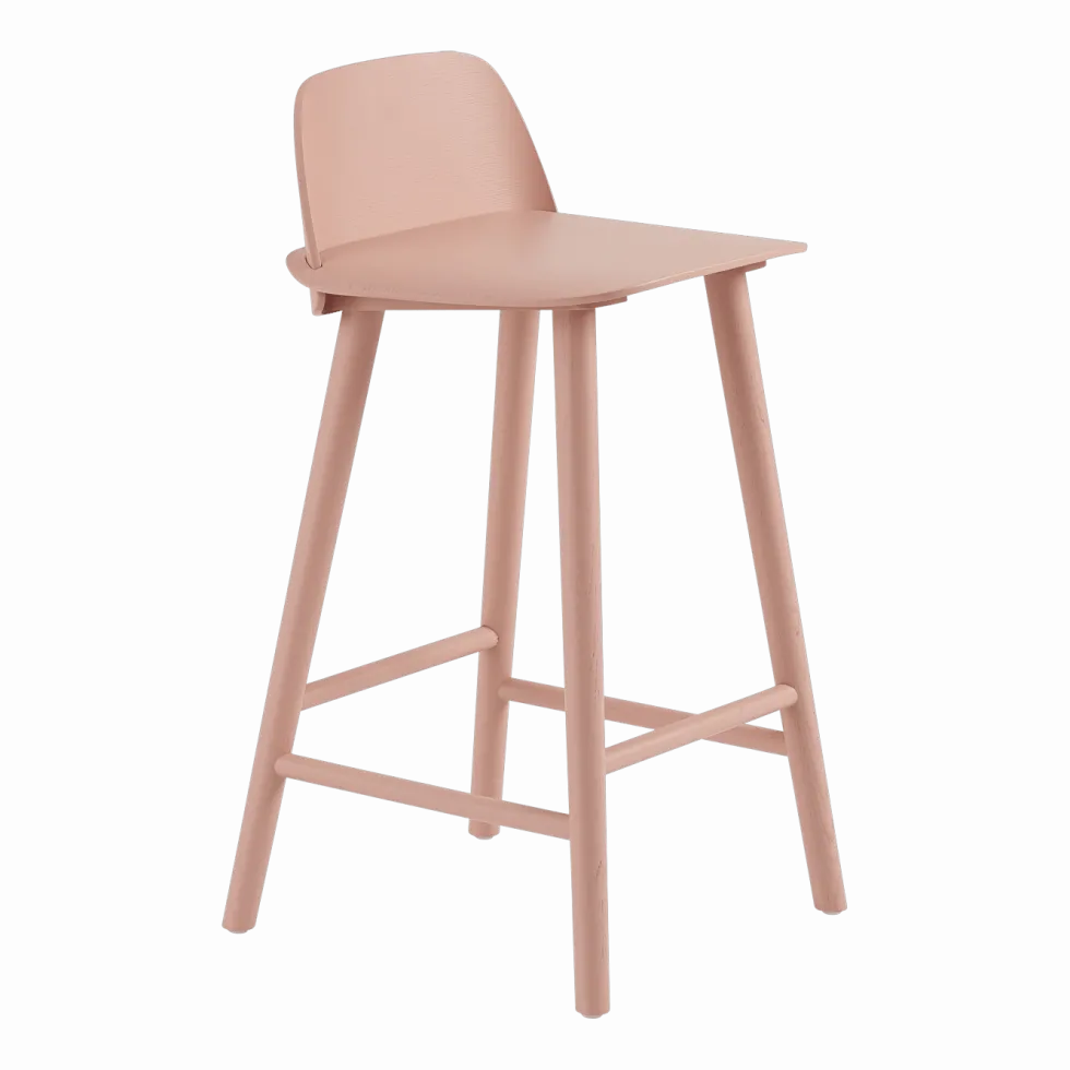 Tabouret de bar 65 cm rose Nerd - Muuto