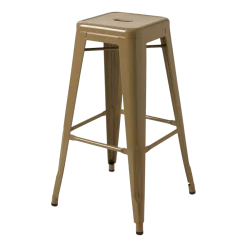 Tabouret de bar de jardin en acier brun vert 75cm H75 - Tolix