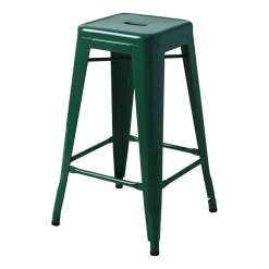 Tabouret de bar de jardin en acier vert mousse 65cm H65 - Tolix