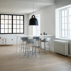 Tabouret de bar en acier et pp gris 75 cm Hyg - Normann Copenhagen